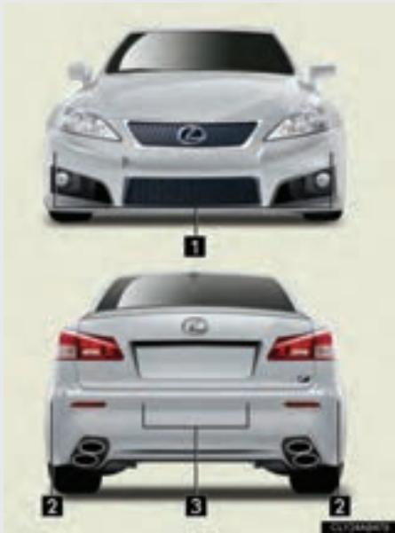 LEXUS IS XE20 Phase 2 (2010-2013) - Types de capteur - 1
