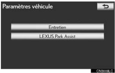 LEXUS IS XE20 Phase 2 (2010-2013) - PARAMÉTRES DE L'ASSISTANCE AU STATIONNEMENT INTUITIVE - 3