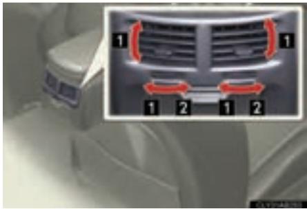 LEXUS IS XE20 Phase 2 (2010-2013) - Orientation et ouverture/fermeture des aérateurs - 3
