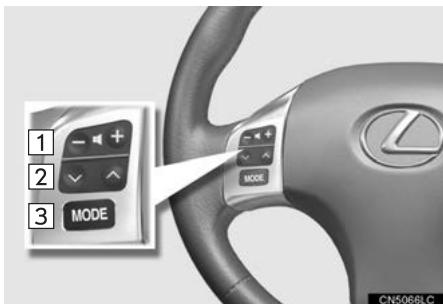 LEXUS IS XE20 Phase 2 (2010-2013) - TÉLECOMMANDES AUDIO/VIDÉO (COMMANDES AU VOLANT) - 1