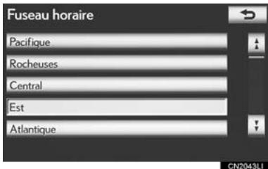 LEXUS IS XE20 Phase 2 (2010-2013) - FUSEAU HORAIRE - 2