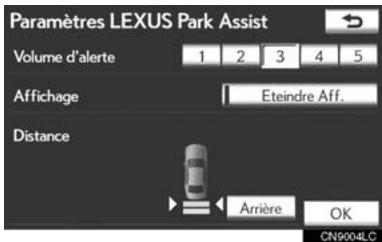 LEXUS IS XE20 Phase 2 (2010-2013) - PARAMÉTRAGEDUVOLUME D'UNA LIERTE - 1
