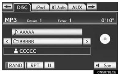 LEXUS IS XE20 Phase 2 (2010-2013) - EN HAUT DE L'ÉCRAN AUDIO - 1
