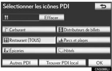 LEXUS IS XE20 Phase 2 (2010-2013) - Appuyez sur "Trouver PDI local". - 1