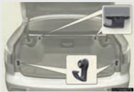 LEXUS IS XE20 Phase 2 (2010-2013) - Crochets pour sacs de courses - 1