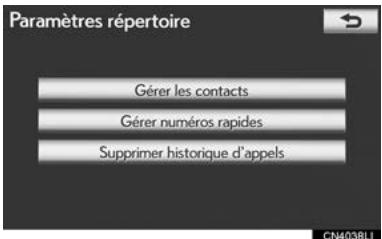 LEXUS IS XE20 Phase 2 (2010-2013) - RéPERTOIRE TÉLÉPHONIQUE - 2