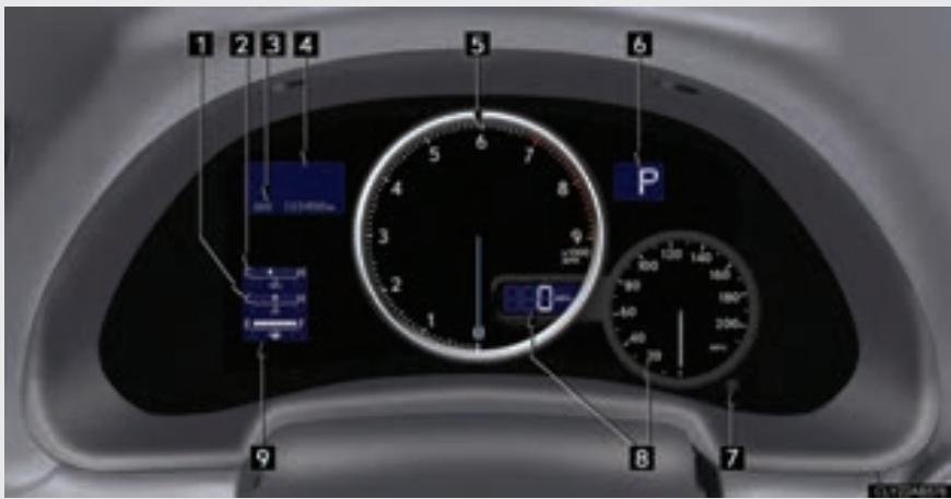 LEXUS IS XE20 Phase 2 (2010-2013) - Instruments et compteurs - 1