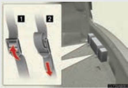 LEXUS IS XE20 Phase 2 (2010-2013) - Sangle de maintien de triangle de présignalisation - 1