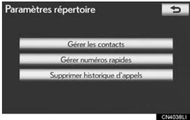 LEXUS IS XE20 Phase 2 (2010-2013) - PARAMÉTRES DE COMPOSITIONS RAPIDES - 1