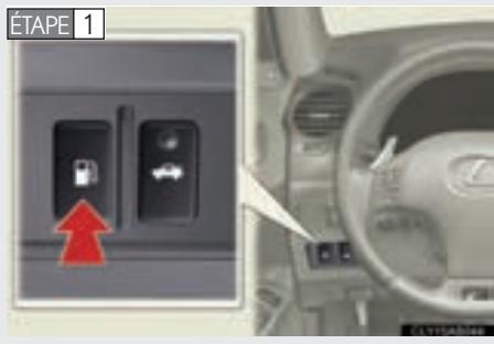 LEXUS IS XE20 Phase 2 (2010-2013) - Ouverture du bouchon de réserve de carburant - 1