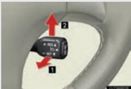LEXUS IS XE20 Phase 2 (2010-2013) - Annulation et reprise du mode de régulation à vitesse constante - 1