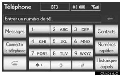 LEXUS IS XE20 Phase 2 (2010-2013) - Appuyez sur "Messages". - 1