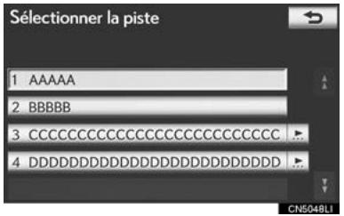 LEXUS IS XE20 Phase 2 (2010-2013) - SUR L'ÉCRAN DE LISTE DE PISTES - 1