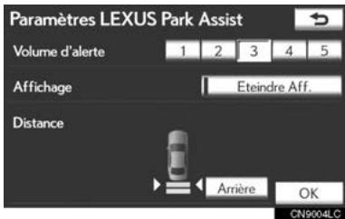 LEXUS IS XE20 Phase 2 (2010-2013) - PARAMÉTRAGE D'UNE INDICATION D'AFFICHAGE ET DE TONALITE - 1