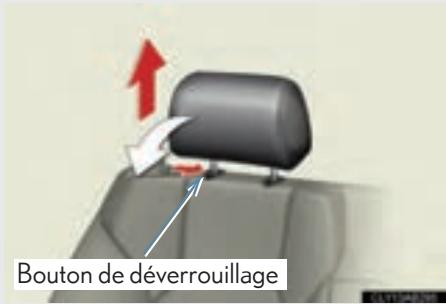 LEXUS IS XE20 Phase 2 (2010-2013) - 1-3. Equipements régiables (sièges, rétroviseurs, volant de direction) Appuis-têtes - 2