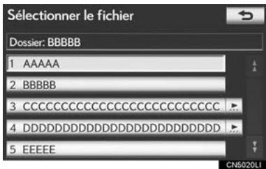 LEXUS IS XE20 Phase 2 (2010-2013) - SUR L'ECRAN DE LISTE DE FICHIERS - 1