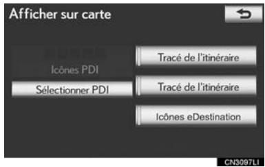 LEXUS IS XE20 Phase 2 (2010-2013) - Appuyez sur "Tracé de l'itinéraire". - 1