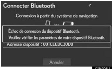 LEXUS IS XE20 Phase 2 (2010-2013) - ENREGISTREMENT D'UN DISPOSITIF Bluetooth® - 4