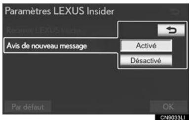 LEXUS IS XE20 Phase 2 (2010-2013) - NOTIFICATION DE NOUVEAUMESSAGE - 1
