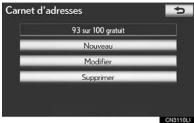 LEXUS IS XE20 Phase 2 (2010-2013) - Appuyez sur "Supprimer". - 1