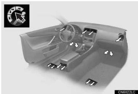 LEXUS IS XE20 Phase 2 (2010-2013) - BASCULEMENT AUX SORTIES D'AIR ET AU DÉBIT D'AIR - 3