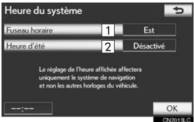 LEXUS IS XE20 Phase 2 (2010-2013) - PARAMÉTRES DE TEMPS DU SYSTEME - 2