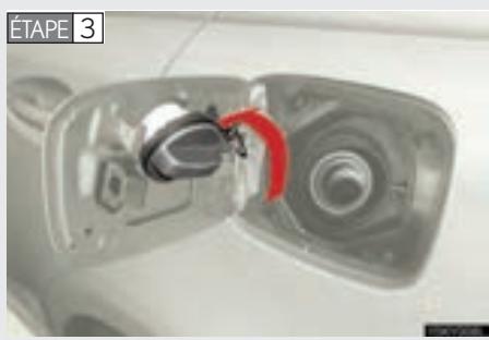 LEXUS IS XE20 Phase 2 (2010-2013) - Ouverture du bouchon de réserve de carburant - 3
