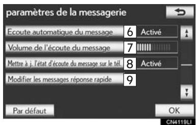 LEXUS IS XE20 Phase 2 (2010-2013) - PARAMÉTRES DEMESSAGE - 5