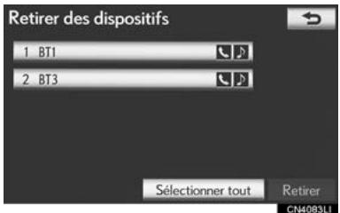 LEXUS IS XE20 Phase 2 (2010-2013) - Appuyez sur "Retirer". - 2