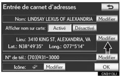 LEXUS IS XE20 Phase 2 (2010-2013) - ■ MODIFICATION DE "Lieu" - 1