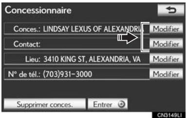LEXUS IS XE20 Phase 2 (2010-2013) - ■ MODIFICATION DE "Conces." OU "Contact" - 1