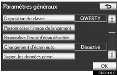 LEXUS IS XE20 Phase 2 (2010-2013) - SELECTION DE LA DISPOSITION DU CLAVIER - 1