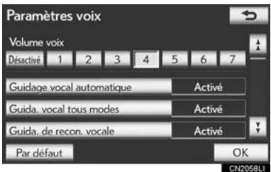 LEXUS IS XE20 Phase 2 (2010-2013) - PARAMÉTRES DE VOIX - 3