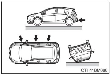 TOYOTA Prius C (2019) - Conditions de déplolement des coussins gonflables SRS (coussins gonflables frontaux SRS) - 3