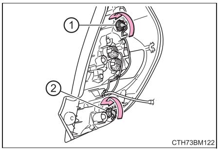 TOYOTA Prius C (2019) - ■ Clignotants arrêté et deux de recul - 2