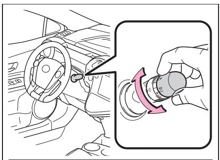 TOYOTA Prius C (2019) - Actionnement du levier d'essuie-glace - 2
