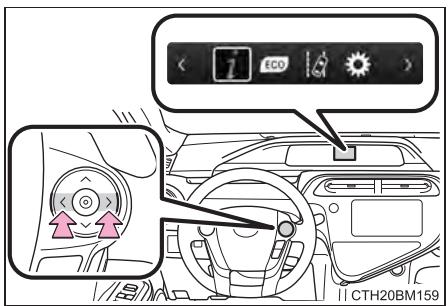 TOYOTA Prius C (2019) - Contenu de l'affichage - 1