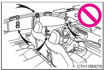 TOYOTA Prius C (2019) - Precautions relatives aux coussins gonflables SRS - 1