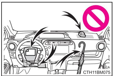 TOYOTA Prius C (2019) - Precautions relatives aux coussins gonflables SRS - 4