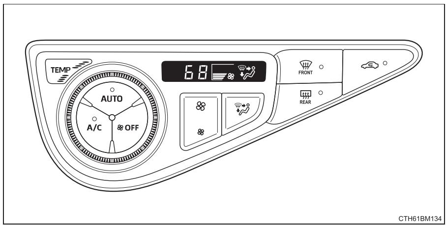 TOYOTA Prius C (2019) - Commandes de climatisation - 1