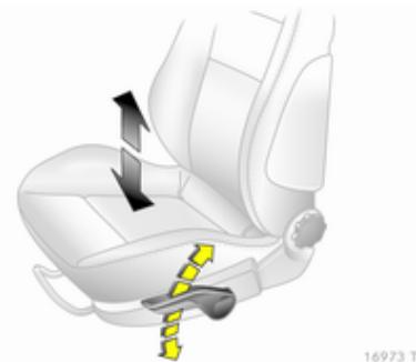OPEL Zafira B - 2 Phase 2 (2008-2014) - Hauteur de siège - 1