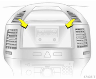 OPEL Zafira B - 2 Phase 2 (2008-2014) - Bouches d'aération sans molette - 1