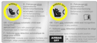 OPEL Zafira B - 2 Phase 2 (2008-2014) - Systèmes de sécurité pour infant avec transpondeurs - 1