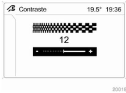 OPEL Zafira B - 2 Phase 2 (2008-2014) - Réglage du contraste (Graphic-Info-Display) - 1