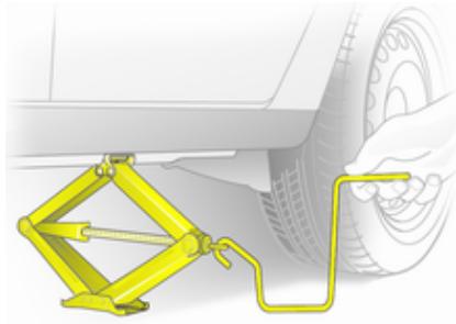 OPEL Zafira B - 2 Phase 2 (2008-2014) - Changement d'une roue - 5