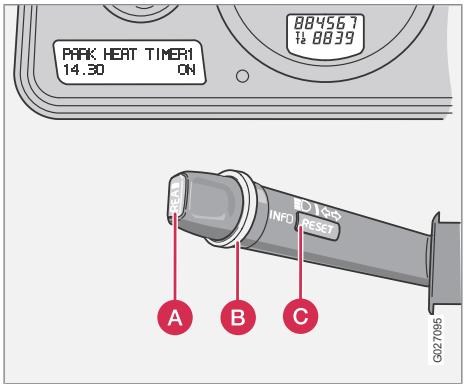 VOLVO XC90 Phase 2 (2006-2014) - Chauffage de stationnement au carburant\* - 1