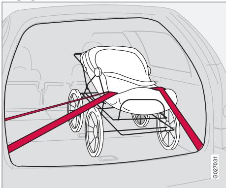 VOLVO XC90 Phase 2 (2006-2014) - Chargement du compartiment à bagages - 1