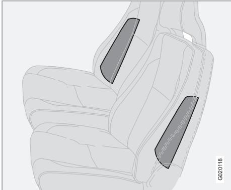 VOLVO XC90 Phase 2 (2006-2014) - Coussins gonflables latéraux (coussins SIPS) - 1