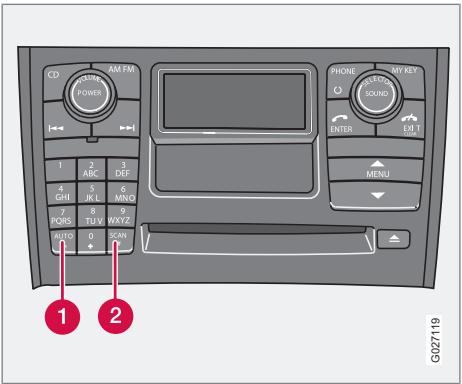VOLVO XC90 Phase 2 (2006-2014) - AUTOSTORE - mémorisation automatique des stations - 1