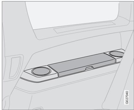 VOLVO XC90 Phase 2 (2006-2014) - Compartiments de rangement dans l'habitacle - 1